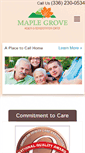 Mobile Screenshot of maplegrovecare.com
